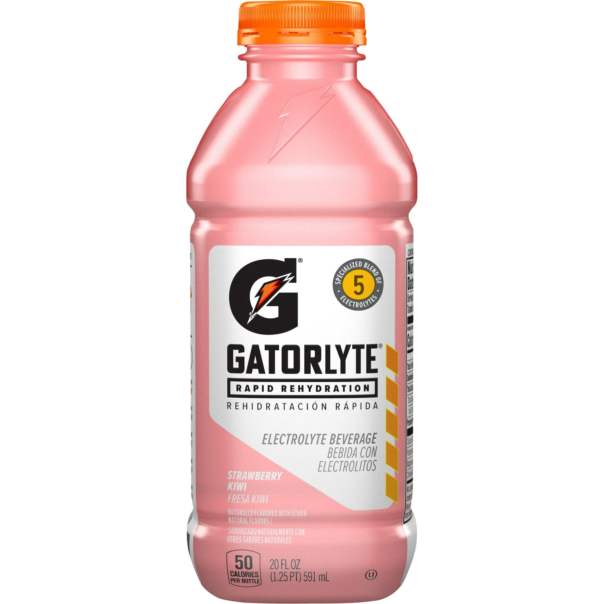 Gatorade Gatorlyte, Strawberry Kiwi Sports Drinks, 20 fl oz Rapid Rehydration Electrolyte Drink  4 Bottle