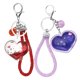 thumbnail image 1 of Llavero con forma de corazón de arena móvil y purpurina para mujeres y niñas, colgante para bolso de coche, monedero, decoración, 1 of 7