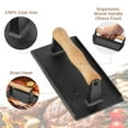 thumbnail image 6 of LotFancy Burger Press, 2 Pack Heavy-Duty Cast Iron Smash Bacon Press Meat Steak, 7 in & 8 x 4.2 in, 6 of 7