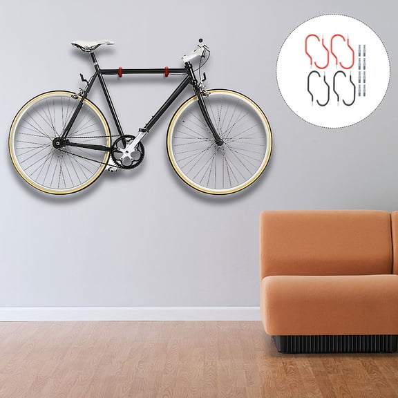 WEUVEB 16-Piece Assorted Color Heavy Duty Bike Wall Hooks for Secure Indoor Storage and Trailer Rack Organization