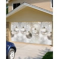 thumbnail image 5 of Christmas Balls Garage Door Banner Cover Decorations,Large Outdoor Hanging Garage Door Covers Christmas Thanksgiving Halloween Wall Backdrop for Party,Gradual Silver White Star Snowflake 6x13ft, 5 of 6