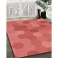 thumbnail image 3 of Ahgly Company Machine Washable Indoor Square Transitional Red Area Rugs, 5' Square, 3 of 7