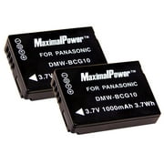 MaximalPower 506x2 2 Piece Replacement Battery For Panasonic Camera Batteries, 3.7v 1000mAh