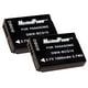 MaximalPower 506x2 2 Pièces Batterie de Remplacement pour les Batteries de Caméra Panasonic & 44; 3.7v 1000mAh – image 1 sur 1