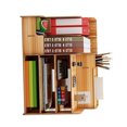 thumbnail image 4 of Organizador de escritorio multiusos, estante de almacenamiento de madera de estilo Simple y moderno para el hogar, escuela, oficina, madera de cerezo, 4 of 6