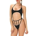 thumbnail image 1 of SAYFUT Fashion Women One-Piece Swimsuit Swimwear Halter Cut Out Bikini Bathing Suits, 1 of 4