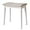 White+off White, variant on Saddle Cushion Vanity Stool Chair, Foot Rest Stool with Solid Wood Legs, Modern Vanity Bench Ottoman for Piano, Upholstered Seat for Bedroom, Entryway, White Legs&Light Gray