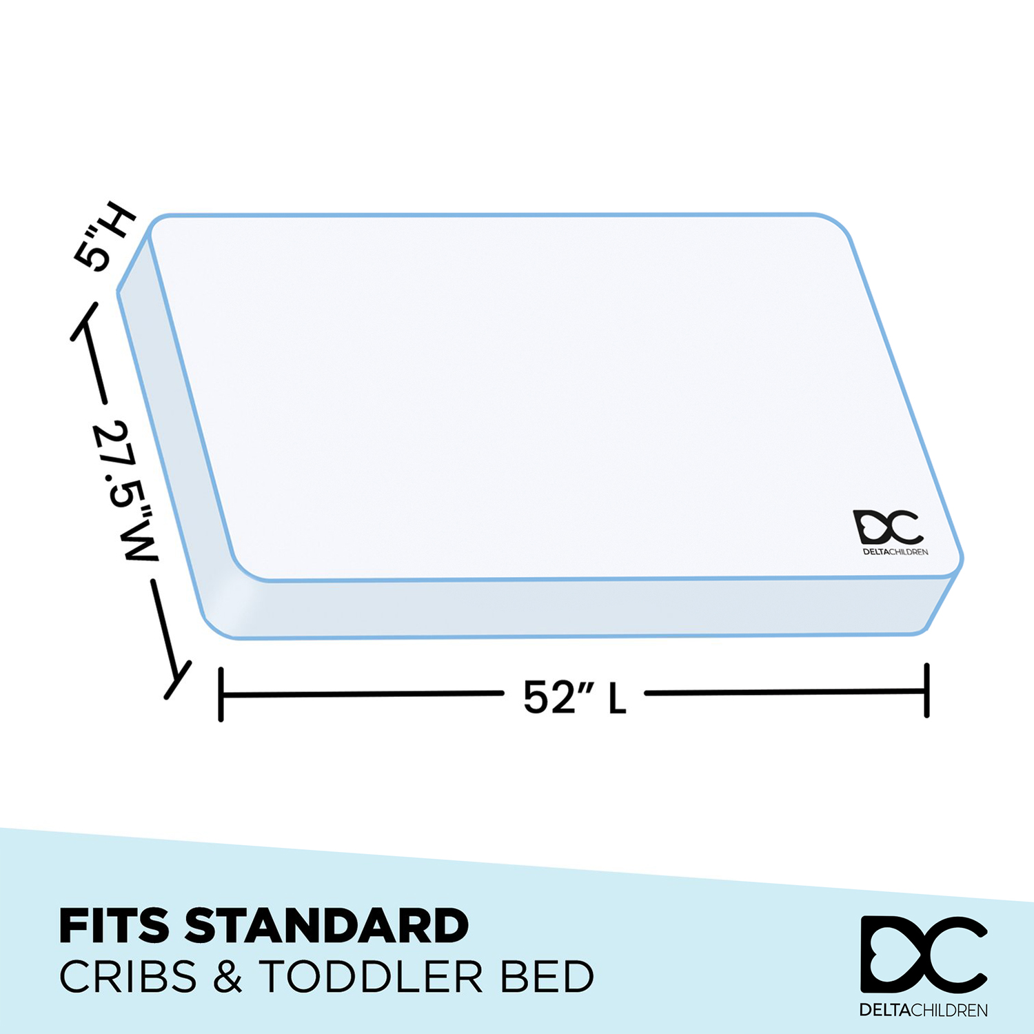 Delta Children Glimmer Stars 5.5-Inch Dual Crib and Toddler Mattress photo 7