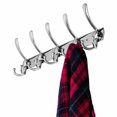 thumbnail image 4 of Gancho de pared Worallymy para baño cocina toalla ropa esponja colgador de almacenamiento gancho de riel de acero inoxidable Worallymy JD735810442, 4 of 7