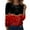Multicolor, variant on Inglocry Women Christmas Tops Long Sleeve Womens Top Funny Christmas Graphic Tshirts Crewneck Holiday Pullover Tops Hot Pink M
