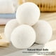 thumbnail image 1 of Samfox Bolas de lana, Samfox Bolas de secadora de lana natural Absorción de agua Secado de ropa Reemplazo 6Pcs 6cm, 1 of 5