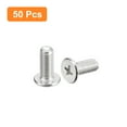 thumbnail image 3 of Unique Bargains M5x0.8x12mm 50Pack Metal Flat Round Head Screws Phillips Drive Machine Bolt, 3 of 5