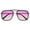 Pink, variant on Breed Men's Black Pilot Sunglasses BSG068C5