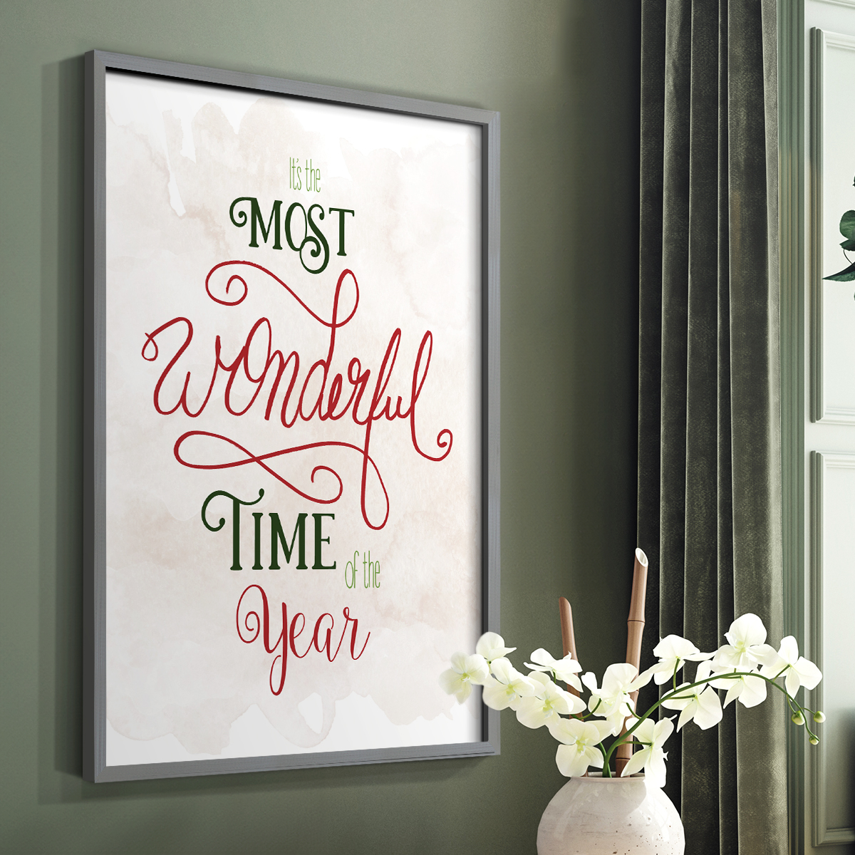 Wonderful Time of the Year Framed Print - Solid Wood in Single Picture Frame Solid Wood 2 Framed Print