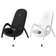 thumbnail image 4 of Monstrate inalámbrico Soporte para teléfono móvil Dispositivo de carga rápida Altavoz de carga Accesorios portátiles para el hogar para Cargadores de dispositivos electrónicos Blanco, 4 of 6