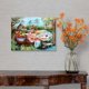 thumbnail image 4 of Cuadro decorativo lienzo festín marítimo Cajun estilo Nueva Orleans paisaje pantanoso árboles con musgo, lienzo gastronómico sureño en tela canvas horizontal, 4 of 7