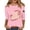 Pink, variant on Youpwaven 250th Anniversary USA Women's 3/4 Sleeve Round Neck 1776-2026 250 Years Print Graphic Tee Pullover Outfit
