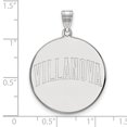 thumbnail image 2 of Solid 14k White Gold Villanova University Extra Large Disc Pendant, 2 of 2