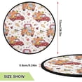 thumbnail image 2 of Fall Truck Pumpkin Christmas Tree Mats Waterproof Tree Skirt, Autumn Harvest Vintage Xmas Tree Stand Tray Mat Floor Protector Pad for Holiday Party Decoration, 28.3", 2 of 6