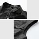 thumbnail image 3 of Ceisia Men's Standing Collar Solid Color Outerwear Gift - PU for Daily & Outdoor Wear, 3 of 9