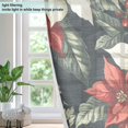 thumbnail image 4 of Yayeee Window Curtains Set of 2 for Living Room Light Filtering 63"x52", White Christmas Leaves, 4 of 7