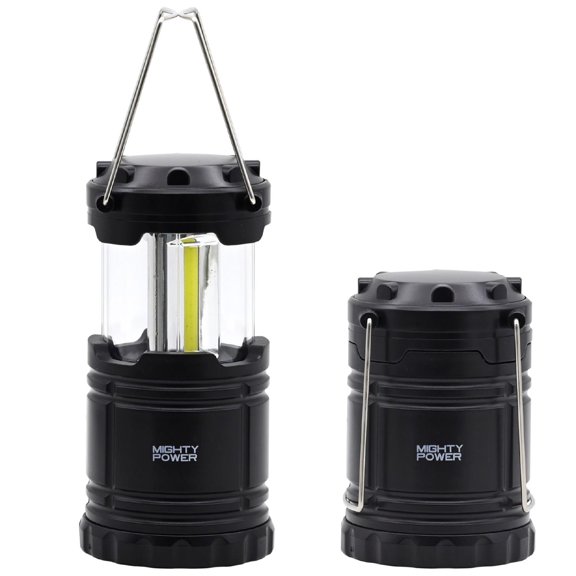 Mighty Power Ultra Bright Collapsible Camping LED Lantern, Black