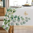 thumbnail image 5 of Spring Summer Eucalyptus Leaves Rectangle Tablecloth 60 x 102 Inch, Hummingbird Greenery Decorative Table Cloth Botanical Dining Table Cover, Butterfly Seasonal Dinner Party Picnic Decoration, 5 of 6