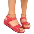 thumbnail image 2 of Willtoo Orthopedic Sandals for Women Fashion, Womens Walking Slippers with Arch Support Open Toe Ankle Strap Espadrilles Platform Wedge Sandals for Women Summer Dressy Comfortable Slip On Flip Flops, 2 of 6