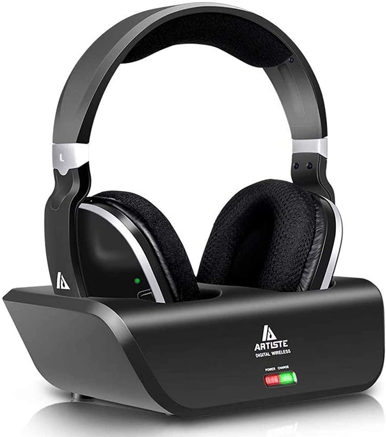 ARTISTE ADH300 Wireless Headphones for TV with RF Transmitter for