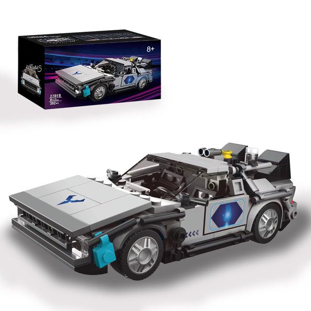 Bamboohart 392 PCS Car Building Block Set for Back to the Future Time Machine Car Building Kit