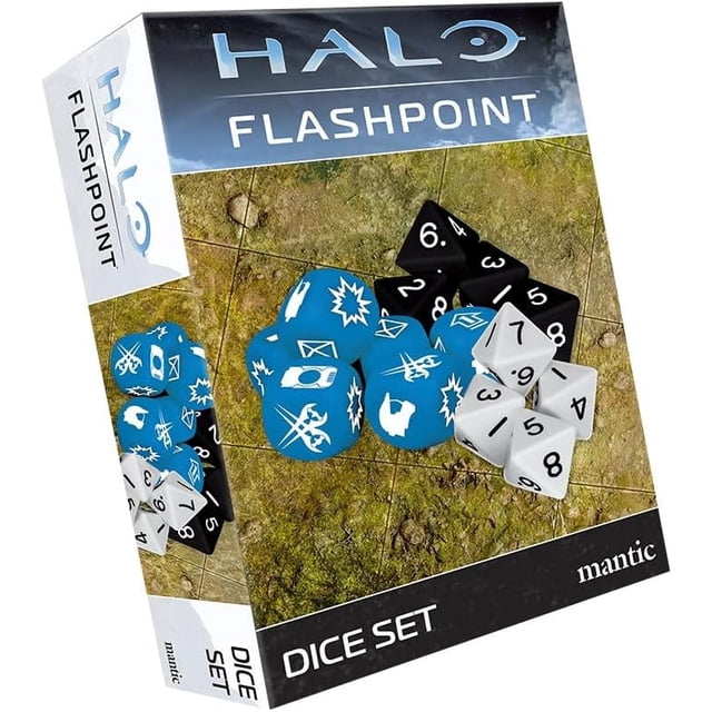 Halo: Flashpoint Tabletop Miniatures Game Expansion Dice Booster (14 Dice)