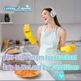 thumbnail image 2 of Large - 3 Pairs Gloves Legend Nitrile Yellow Kitchen Cleaning Dishwashing Reusable Gloves, 2 of 8