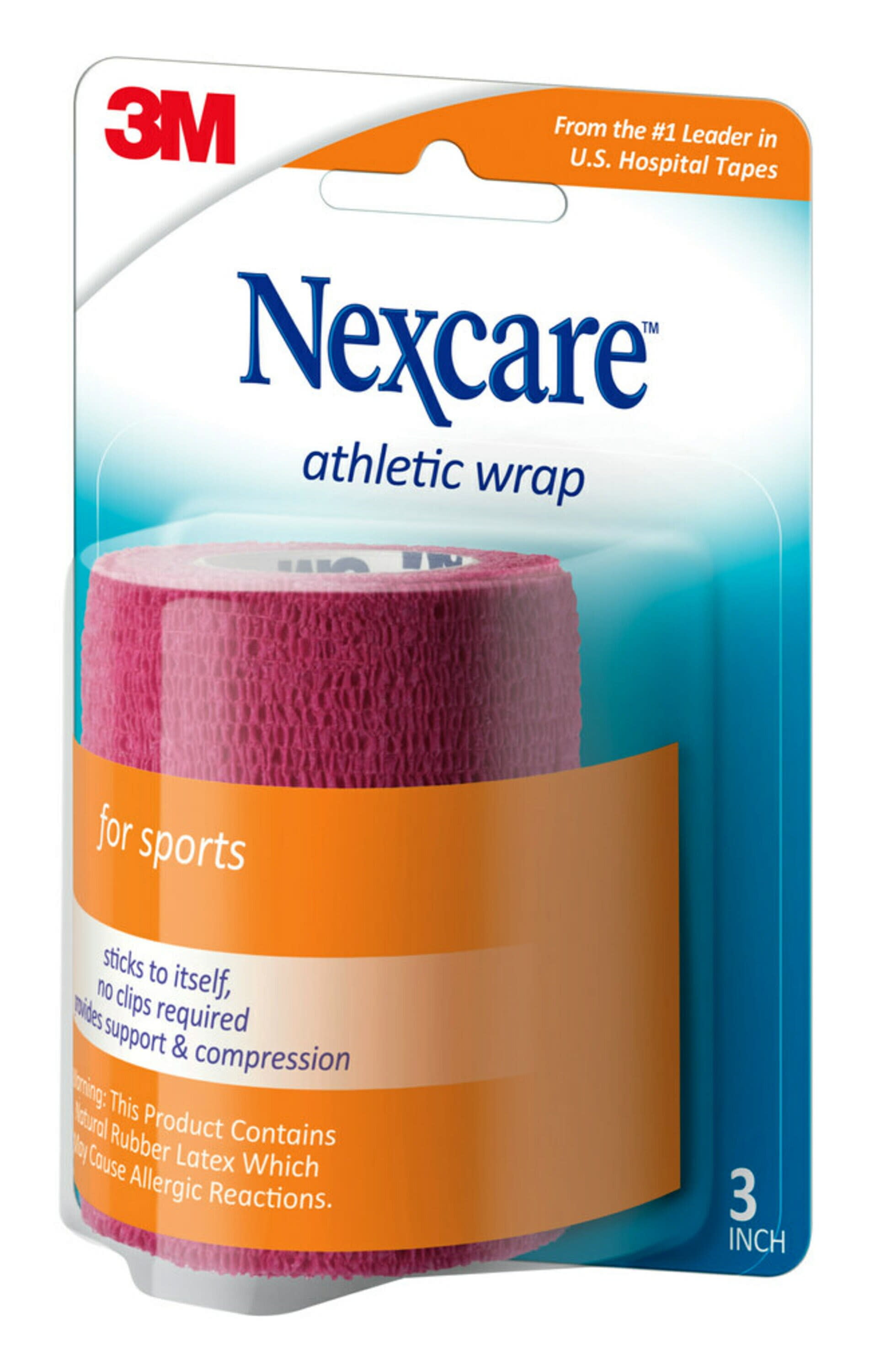 Nexcare Athletic Wrap, 3 in x 80 in, Unstretched