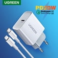 thumbnail image 2 of UGREEN-cargador rápido 4,0 3,0 QC PD, 20W, QC4.0, QC3.0, USB tipo C, para iPhone 13, 12, Xs, 8, Xiaomi, 2 of 4