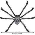 thumbnail image 2 of 4 ft Light Up Giant Spider Halloween Decorations Outdoor,Scary Spider Halloween Outdoor Party Decorations Props Halloween Yard Decorations,Purple, 2 of 9