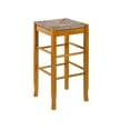 thumbnail image 3 of Boraam Square Rush 29" Stationary Bar Stool in Oak, 3 of 8