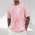 thumbnail image 2 of biudgviw Big and Tall T Shirts for Men Tie Dye Short Sleeve Graphic Tee Tops Fashion Casual Crewneck Loose Fit Shirts M-5XL, 2 of 5