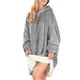 thumbnail image 4 of Sudadera Tipo Hoodie Cobija Unisex Hoodie Shendy Vendy Con Capucha Afelpada Suave Gris Jaspe, 4 of 5