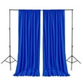 thumbnail image 5 of Clearance! Hiasan Backdrop for Party Decoration [2P], Prom Graduation, Rod Pocket High Density Polyester Photo Background, 5ft x 7ft, Neon Blue, 5 of 6