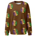 thumbnail image 5 of OJinShaWanO Chandail Bleu pour Femmes Printemps Été Vacances Imprimé Manches Courtes Col Rond T-Shirt Haut, 5 of 5