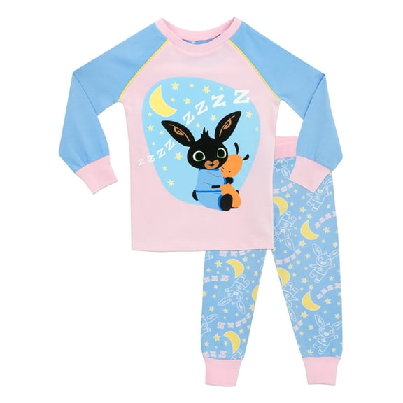 Bing Girls Bedtime Hugs Pajamas Blue Sizes 2T-7