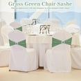 thumbnail image 6 of 100 Pcs Spandex Chair Sashes with Crown Buckle Slider Stretch Chair Bands Cover Ties for Wedding, Banquet, Gala, Corporate Event, Birthday Party, Baby Shower(Sage Green), 6 of 7