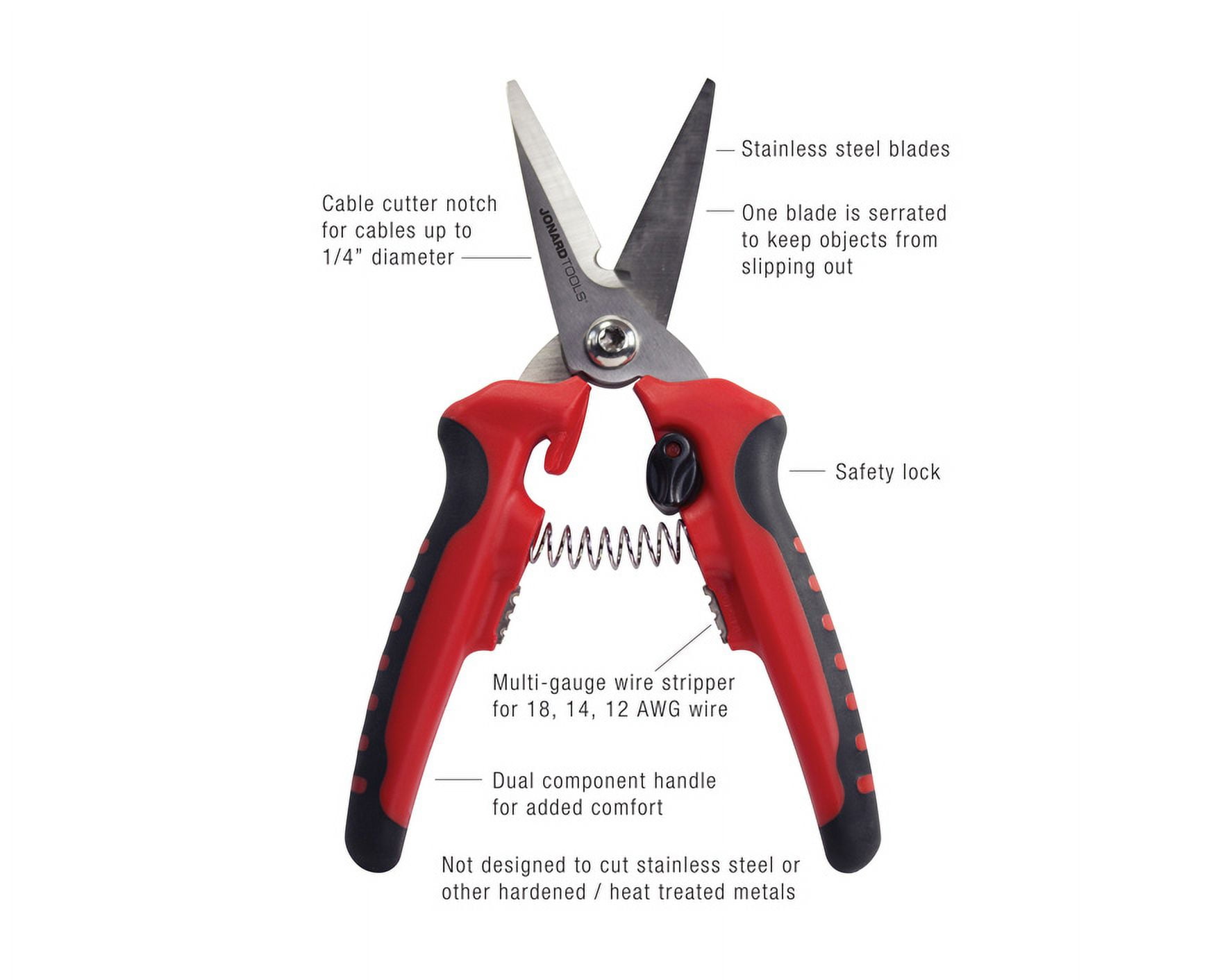 Jonard Tools HD Scissor, JIC-183