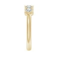 thumbnail image 5 of ANGARA Natural Pave Set Diamond Bar Ring with Milgrain in 14K Yellow Gold for Women (Size-3mm| Color-H| Clarity-SI2) | April Birthstone, Anniversary, Jewelry Gift for Women | Natural Diamond Ring, 5 of 11