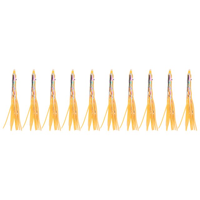 10 Uds cebo de pesca señuelo de pesca Artificial Jig accesorios para río Bnak lago 8cm de longitud láser naranja
