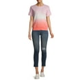 thumbnail image 2 of Time and Tru Women's Short Sleeve Tie Dye Sweatshirt, 2 of 6