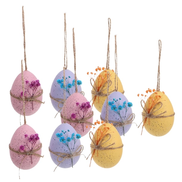 TABLETREANDS 9Ud Adornos Falsos De Pascua En Plástico Para Creativa Y Festival