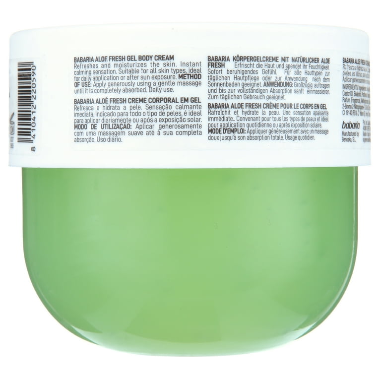 Babaria Aloe Vera Fresh Body Lotion 13.5 fl oz, Freshness, Hydration, and  Moisturizing for Your Skin