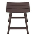 thumbnail image 5 of GARDEN 24" Inches Adirondack Plastic Outdoor Bar Stools for Patio, Dark Brown, 5 of 6