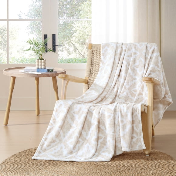 C&C California, Jeté en peluche surdimensionné, luxueusement doux, infroissable, facile d'entretien – 60 x 70 po TEMPS D'AVOINE
